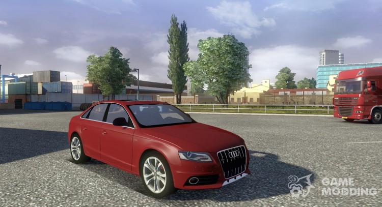 Audi S4 + интерьер для Euro Truck Simulator 2