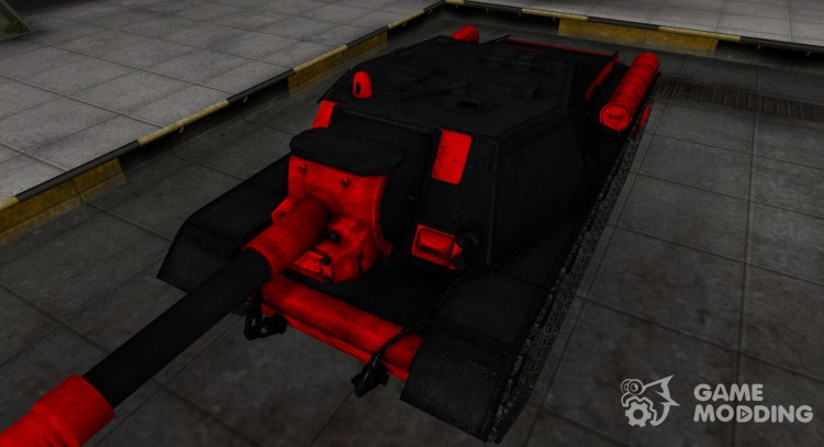 Negro y rojo de la zona de ruptura del su-152 para World Of Tanks