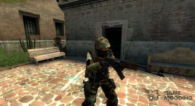 El nuevo CT camuflaje desierto para Counter-Strike Source