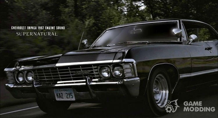 Chevrolet Impala 1967 Engine Sound (Supernatural) для GTA San Andreas