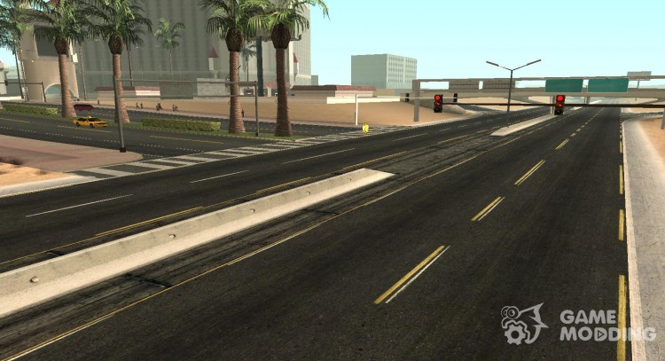 Modern Day Las Venturas Road Texture для GTA San Andreas