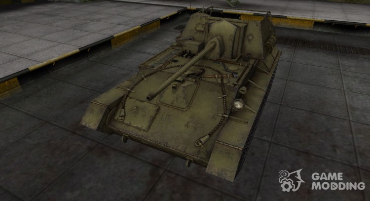 Skin for Su-76 in rasskraske 4BO for World Of Tanks