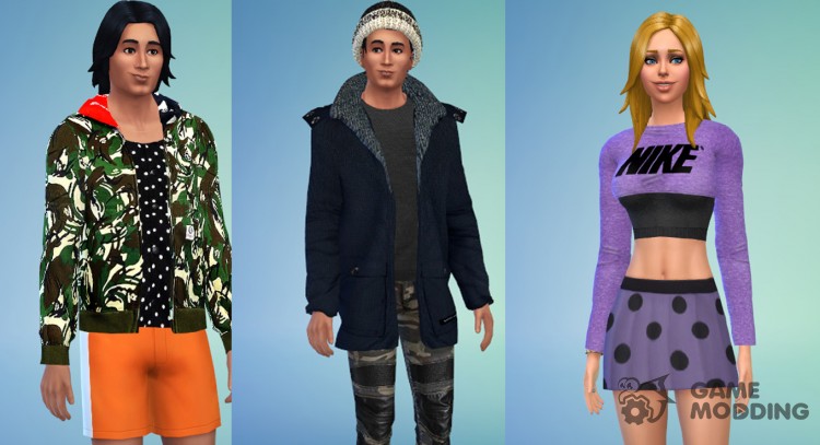 Пак одежды для Sims 4