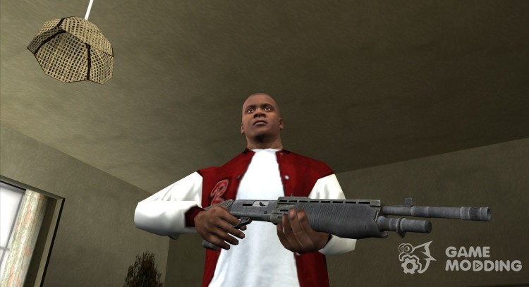 The shotgun from the Renegade X Black Dawn for GTA San Andreas