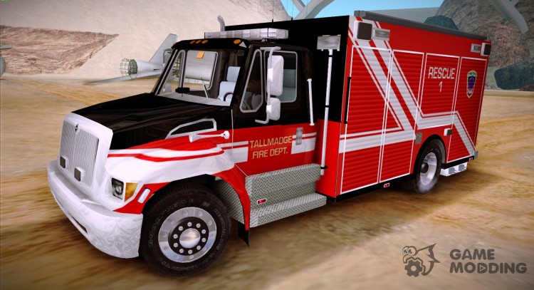 Pierce Commercial TFD Rescue 1 для GTA San Andreas