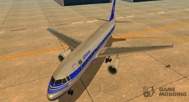 El Airbus A-320 Azerbaijan Airlines para GTA San Andreas