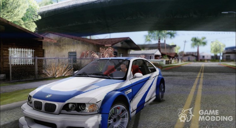 BMW M3 E46 GTR NFS MW para GTA San Andreas