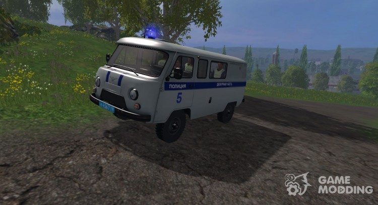 UAZ 3909 Police for Farming Simulator 2015
