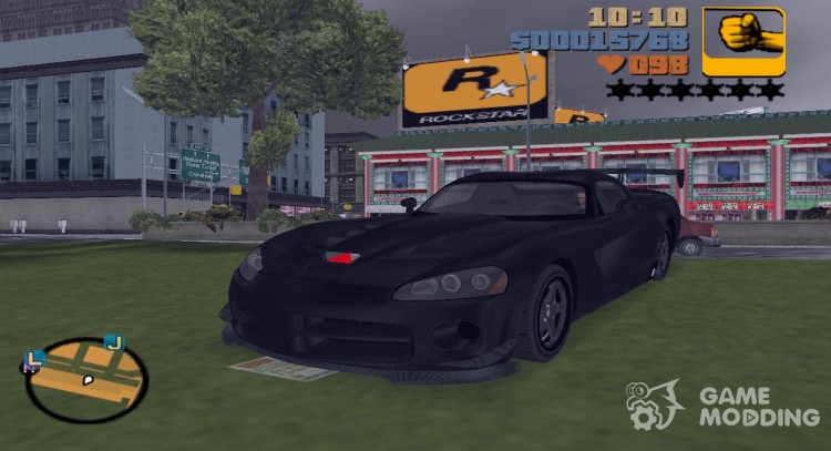 Dodge Viper SRT-10 ACR TT Black Revel для GTA 3