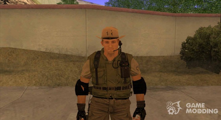 Resident Evil Apocalypse S.T.A.R.S. Sniper Skin для GTA San Andreas