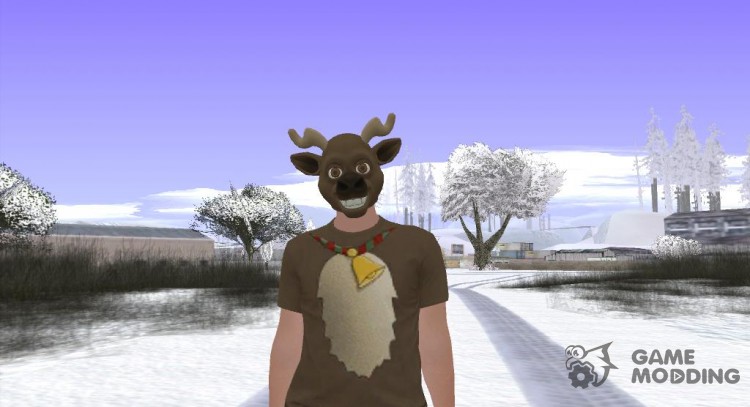 Skin GTA Online в маске оленя для GTA San Andreas