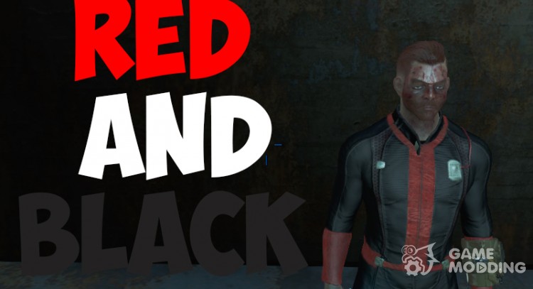 Black and Red Vaultsuit para Fallout 4