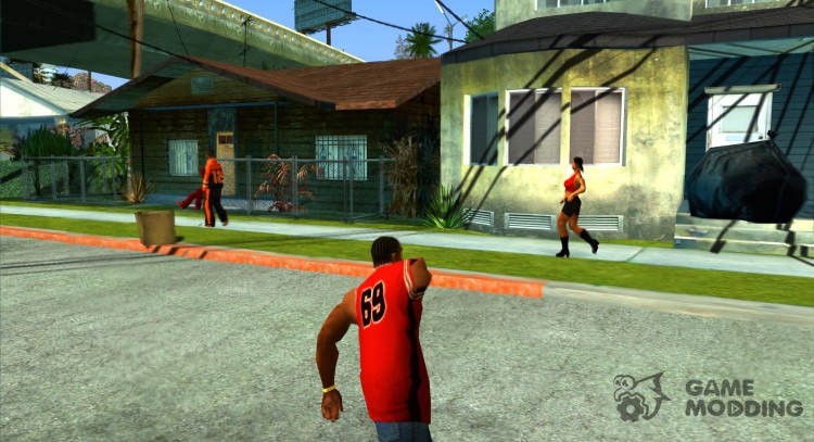 Tirar en los desechos de los transeúntes para GTA San Andreas