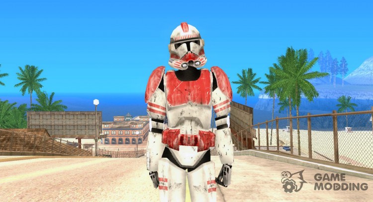 Красный клон из Star Wars для GTA San Andreas