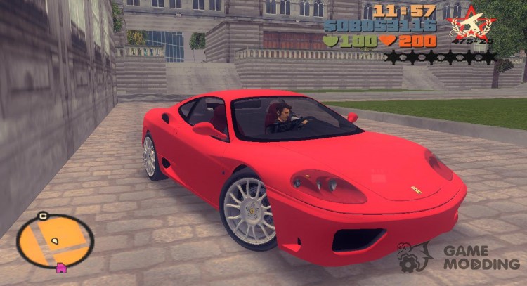 Ferrari 360 Modena TT Black Revel для GTA 3