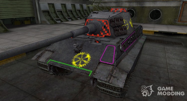 Контурные зоны пробития E-75 для World Of Tanks