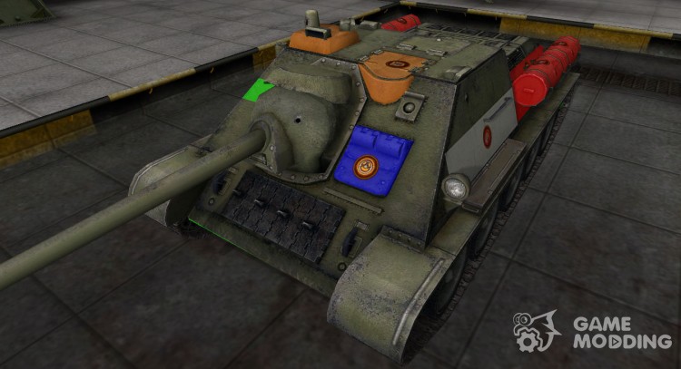 High-quality skin for Su-85 for World Of Tanks