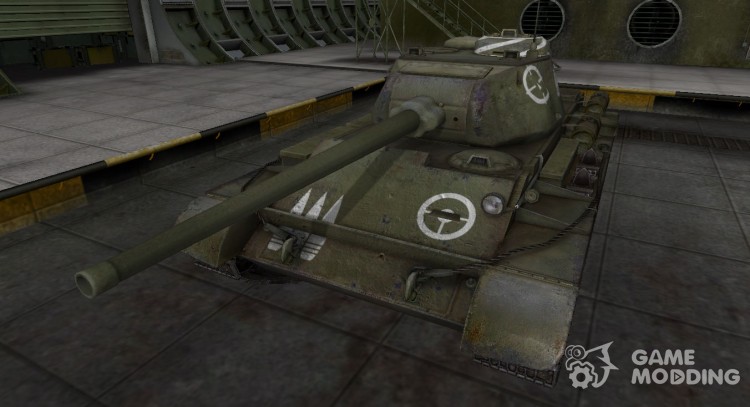 La zona de ruptura de contorno para el T-44 para World Of Tanks