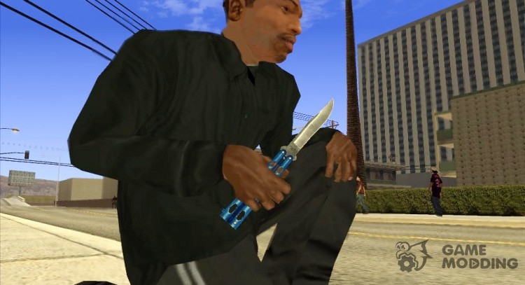 Butterfly Knife (Blue) para GTA San Andreas