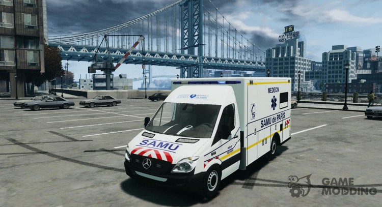 Paris SAMU (Ambulance) for GTA 4