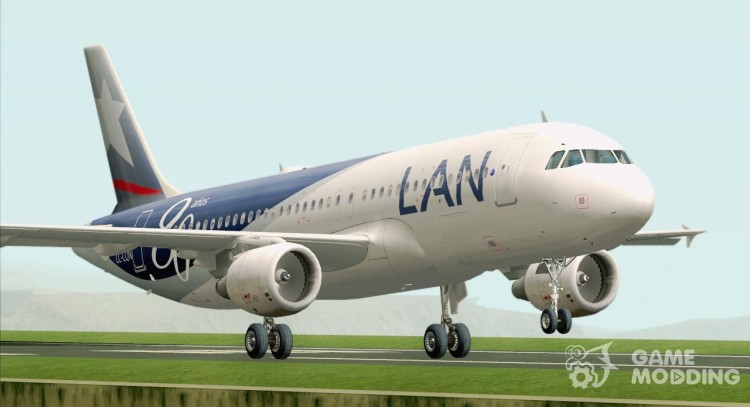 El Airbus A320-200 de LAN Airlines - 80 Years Anniversary (CC-CQN) para GTA San Andreas