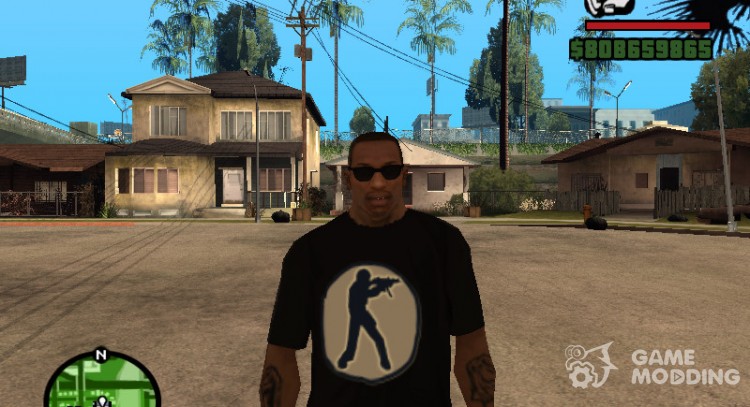 Camiseta con el logotipo de Counter Strike para GTA San Andreas