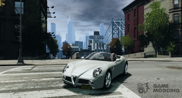 Alfa Romeo 8C Spyder для GTA 4