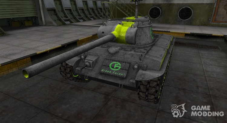 Skin for T25/2 with a green stripe for World Of Tanks