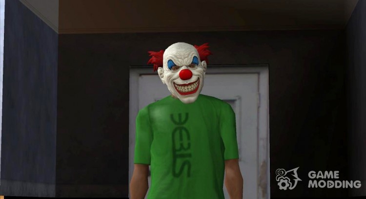 Маска Злой Клоун для GTA San Andreas