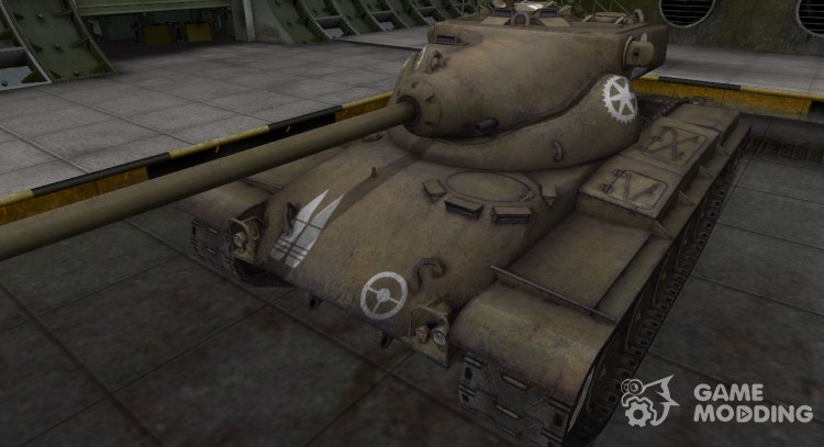 Зоны пробития контурные для T69 для World Of Tanks