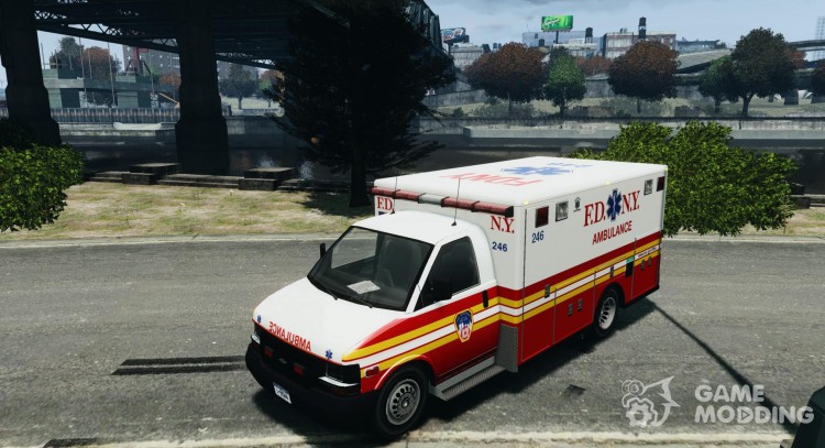 Chevrolet Ambulance FDNY v1.3 для GTA 4