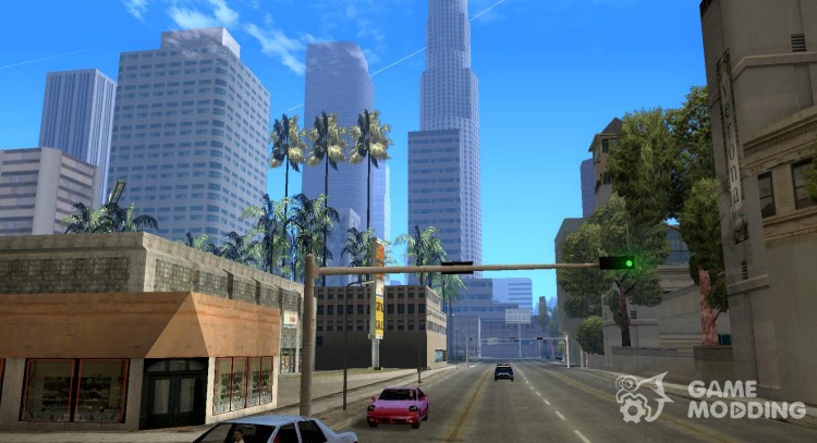 GTA SA IV Los Santos Re-Textured Ciy для GTA San Andreas