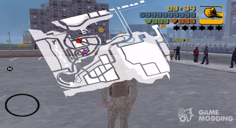 HQ White Radar для GTA 3