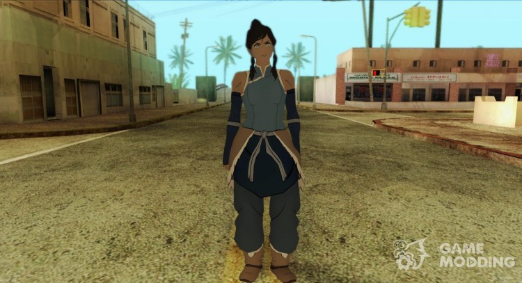 Korry skin from avatar: the legend of Transmission for GTA San Andreas