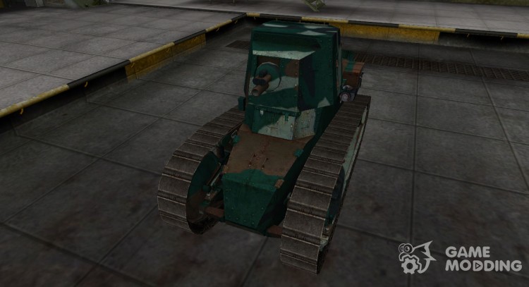 French bluish skin for Renault FT 75 BS for World Of Tanks