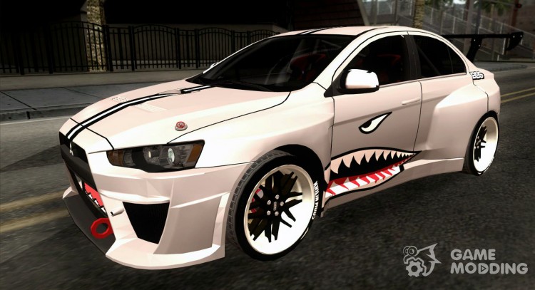 Mitsubishi Lancer Evolution X Shark для GTA San Andreas