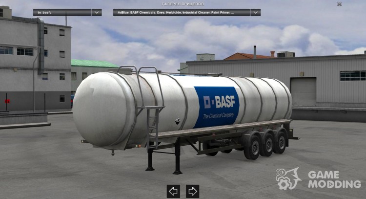 BASF Chemicals Tanker Final для Euro Truck Simulator 2