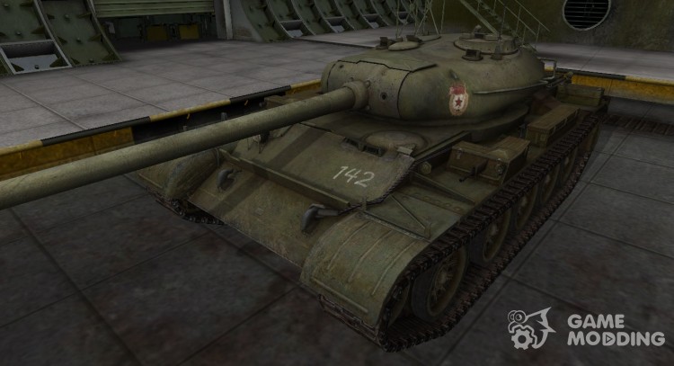 The skin with the inscription for t-54 for World Of Tanks