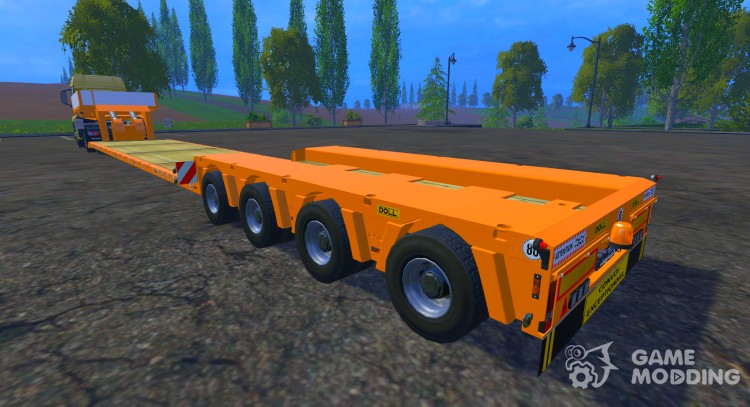 FSMT Heavy transport low loader trailer para Farming Simulator 2015