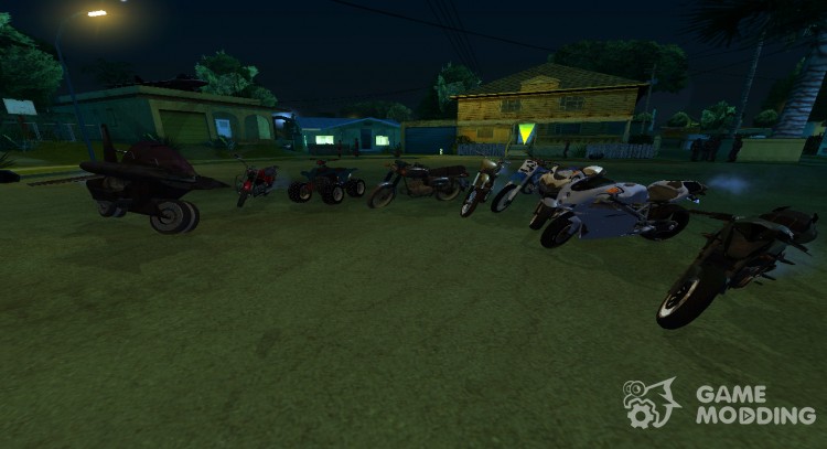 Пак новых мотоциклов для GTA San Andreas