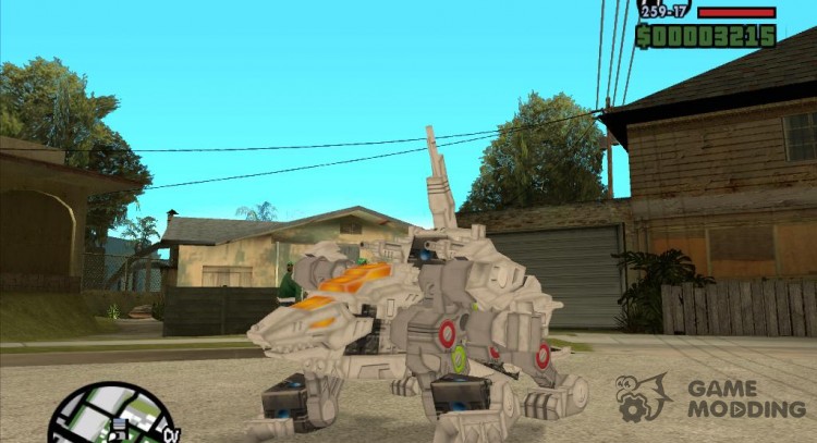 Double Arm Lizard (Zoids) для GTA San Andreas