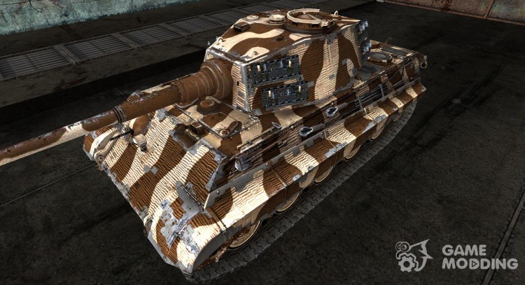 Skin for Panzer VIB Tiger II Brown for World Of Tanks
