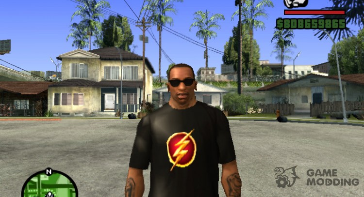 Camiseta con el logotipo rojo de Flash para GTA San Andreas