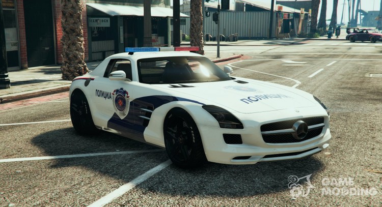 Servio Police (Mercedes Benz SLS) - Srbijanska Policija para GTA 5