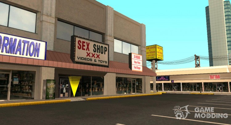 Продажа дилдо игрушек в Секс Шопе для GTA San Andreas