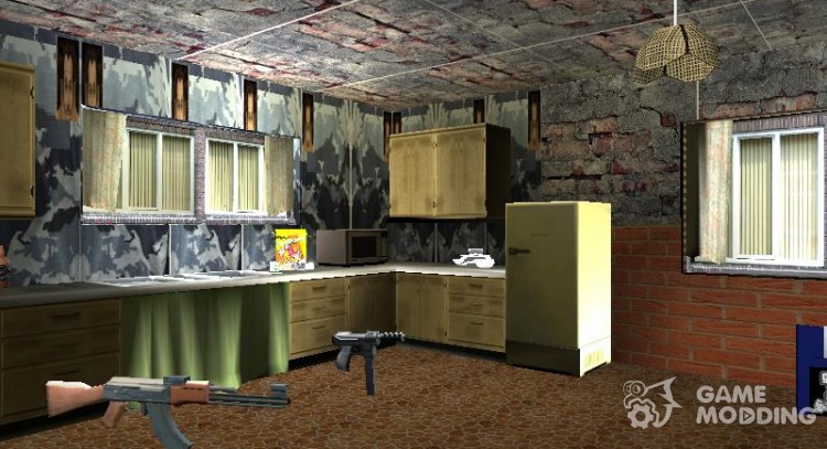 La nueva cocina en la casa de Cj para GTA San Andreas