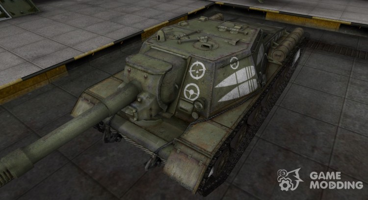 La zona de ruptura de contorno para el su-152 para World Of Tanks