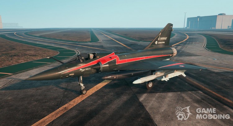 Dassault Mirage 2000-5 Black v2 for GTA 5