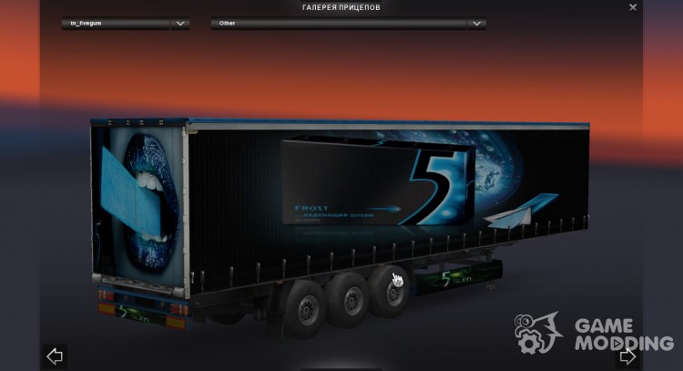 Five Gum Trailer para Euro Truck Simulator 2