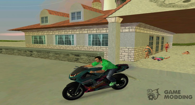 GTA V Bati (Тёмно-зелёный) для GTA Vice City